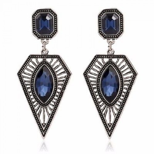 #1326  Temperament Retro Exaggeration Earrings Earrings boucle d'oreille Crystal