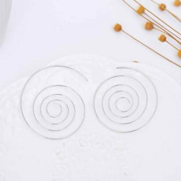 #1338 1 Pair Cool Women's Stainless Steel Hoop Piercing Round crystal Earring #1338 1 Pair Cool Women's Stainless Steel Hoop Piercing Round crystal Earring