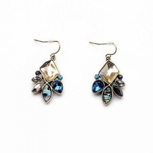 #1339 Fashion Classic Irregular Geometric Plant Flowers Drop Earrings Advanced