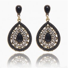 #1348 National style retro water drops luxury earrings hot beads hollow new earr