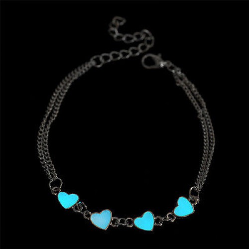#3065 Heart Women Ladies Night Luminous Jewelry Personality Luminous Bracelet