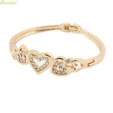 #3071 Women's Fashion Lady Rose Gold Love Bracelet Crystal Bracelet