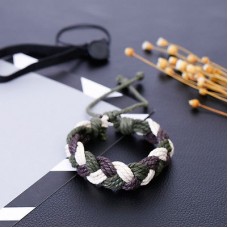 #3093  European and American retro leather cowhide bracelet Adjustable Size