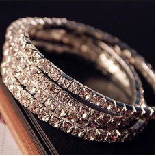 #3097 1PC New Women's Fashion Retro Vintage Noble Exquisite Rhinestone Bracelet