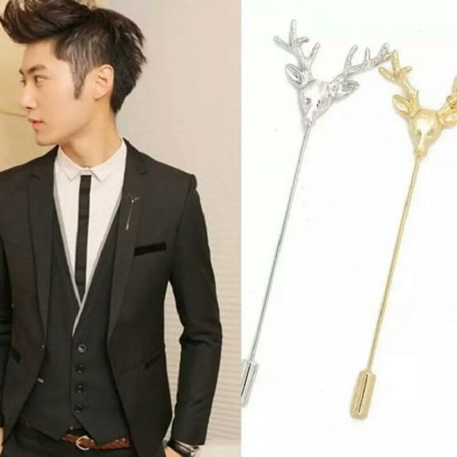 #6012 Retro Deer Brooch Men's Small Suit Inserted Brooch