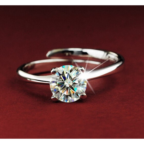9322 CZ Crystal Rings for women Anel silver Color Wedding Jewelry adjustable Engagement Ring 9322 CZ Crystal Rings for women Anel silver Color Wedding Jewelry adjustable Engagement Ring