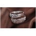 9324  Luxury silver Color Jewelry Wedding couple Ring for women men Valentine's Day gift Spark Promotion Free shippig