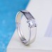 9330 New Arrival Charm Wedding Couple Lovers' Rings Jewelry AAA Cubic Zirconia Crystal Engagement Anniversary Rings Women Gift