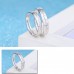 9331  Silver Color Women&Men Opening Ring High Quality Fashion Lovers Couple Rings Wedding Anniversary Jewelry