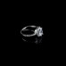 9375Big Studded diamond girl women platinum Engagement Wedding Promise ring