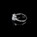 9375Big Studded diamond girl women platinum Engagement Wedding Promise ring