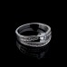 9376 2 layers White Diamond Ring wedding / engagement 