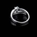 9376 2 layers White Diamond Ring wedding / engagement 