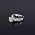 9377 Princess Crown High quality Diamond Titanium Ring 