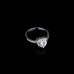 9380 Heart shape love titanium ring girls women wedding engagment 