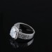 9383 3 layer diamond studded wedding love engagement love Platinum