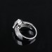 9383 3 layer diamond studded wedding love engagement love Platinum