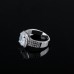 9383 3 layer diamond studded wedding love engagement love Platinum