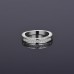 9384 Simple elegant daily use diamond studded Platinum ring 