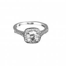9385 Big Diamond studded daily wear party wedding proposal love Titanium ring