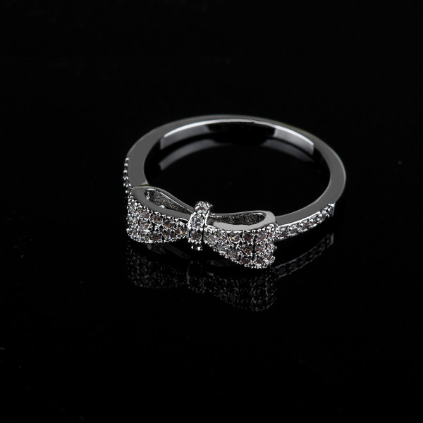 9386 Bow Love knot proposal wedding engagement daily wear ring 