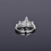 9387 Titanium Plated Crown Princess Party engagement wedding love proposal ring