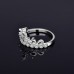 9387 Titanium Plated Crown Princess Party engagement wedding love proposal ring