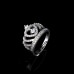 9388 Titanium Plated Big Crown Princess Party engagement wedding love proposal ring