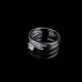 9389 2 pcs simple elegant party daily wedding engagement love proposal titanium ring