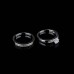 9389 2 pcs simple elegant party daily wedding engagement love proposal titanium ring