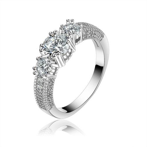 9391 Snow Flake Diamond Platinum New design Stunning love proposal engagement wedding women girls ring