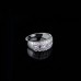 9392 Multi color Stones diamond love wedding engagement girl women proposal titanium ring