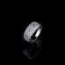 9392 Multi color Stones diamond love wedding engagement girl women proposal titanium ring