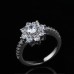 9394 Titanium Plated Sunflower  Party engagement wedding love proposal women girl ring