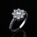 9394 Titanium Plated Sunflower  Party engagement wedding love proposal women girl ring