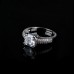 9399 White diamond studded wedding love engagement love Platinum girl women party