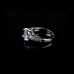 9399 White diamond studded wedding love engagement love Platinum girl women party