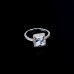 9400 White diamond Square studded wedding love engagement love Platinum girl women party