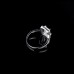 9400 White diamond Square studded wedding love engagement love Platinum girl women party