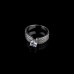 9401 3 layer White diamond Silver wedding love engagement love Platinum girl women party