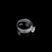 9401 3 layer White diamond Silver wedding love engagement love Platinum girl women party