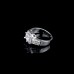 9402 3 layer diamond studded wedding love engagement love Platinum