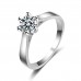 9405 Single diamond studded wedding love engagement love Platinum propose girl women partywear