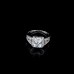 9406 Square diamond studded wedding love engagement love Platinum