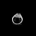 9406 Square diamond studded wedding love engagement love Platinum
