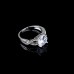 9407 Twist design Diamond studded  Girl women engagement wedding party titanium ring