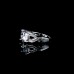 9407 Twist design Diamond studded  Girl women engagement wedding party titanium ring