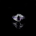9408 Blue Stone Diamond studded Water drop Girl women engagement wedding party titanium ring
