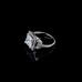 9411 Square diamond studded wedding love engagement love Platinum