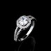 9415 Octa design  Crystal Couple Ring Women Noble Wedding Ring